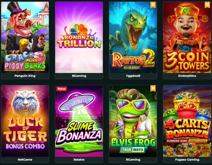 myspingo casino popular games